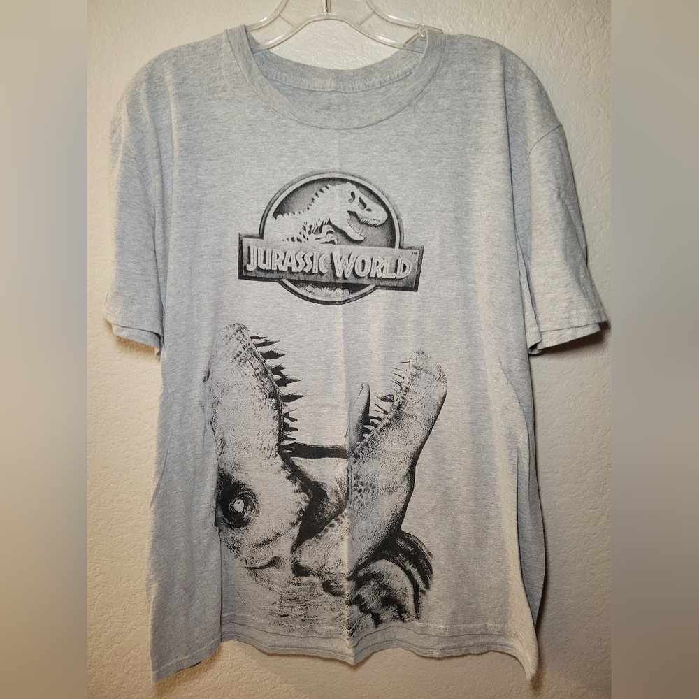 Jurassic world grey tshirt